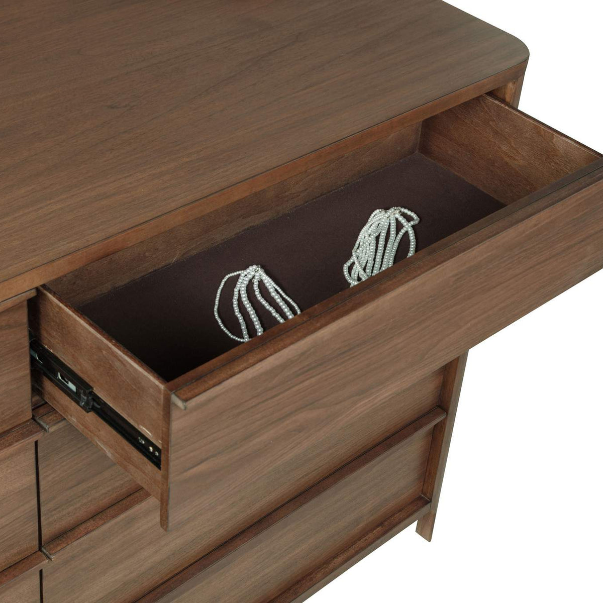 223323M Maderia 8-drawer Dresser and Mirror Walnut