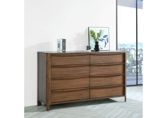223323 Maderia 8-drawer Dresser Cabinet Walnut