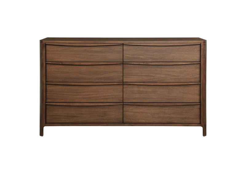 223323 Maderia 8-drawer Dresser Cabinet Walnut