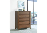 223325 Maderia 5-drawer Chest of Drawers Walnut