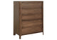 223325 Maderia 5-drawer Chest of Drawers Walnut