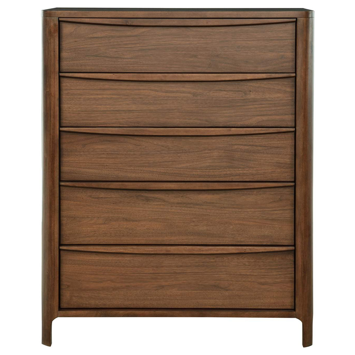 223325 Maderia 5-drawer Chest of Drawers Walnut