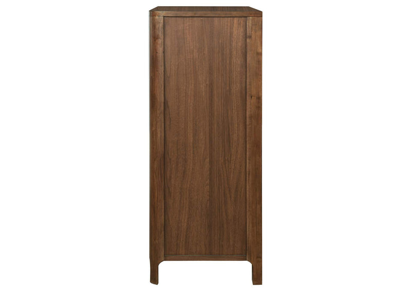 223325 Maderia 5-drawer Chest of Drawers Walnut