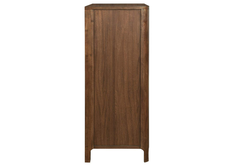 223325 Maderia 5-drawer Chest of Drawers Walnut