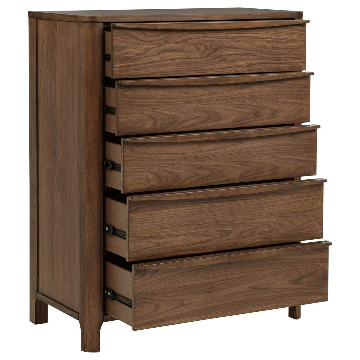 223325 Maderia 5-drawer Chest of Drawers Walnut