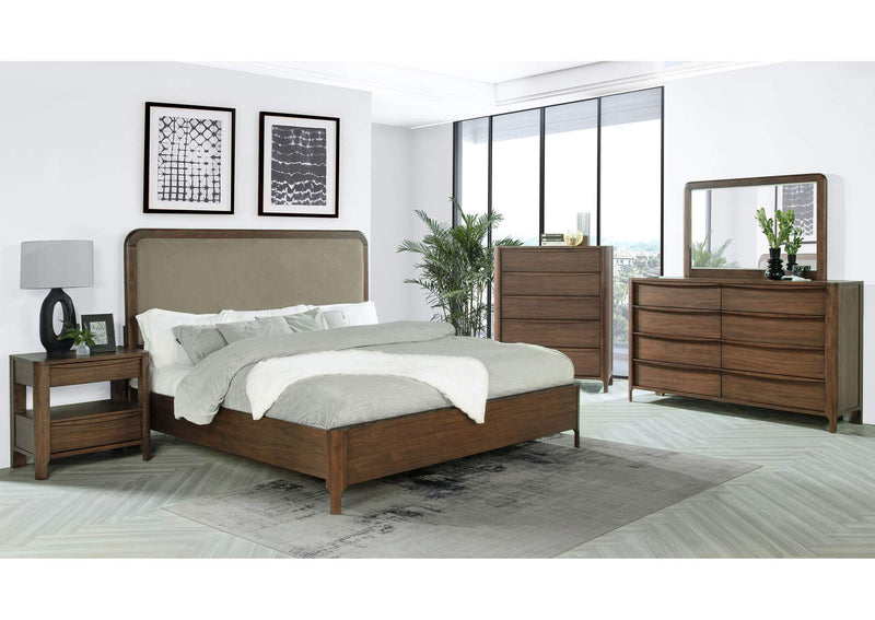 223325 Maderia 5-drawer Chest of Drawers Walnut