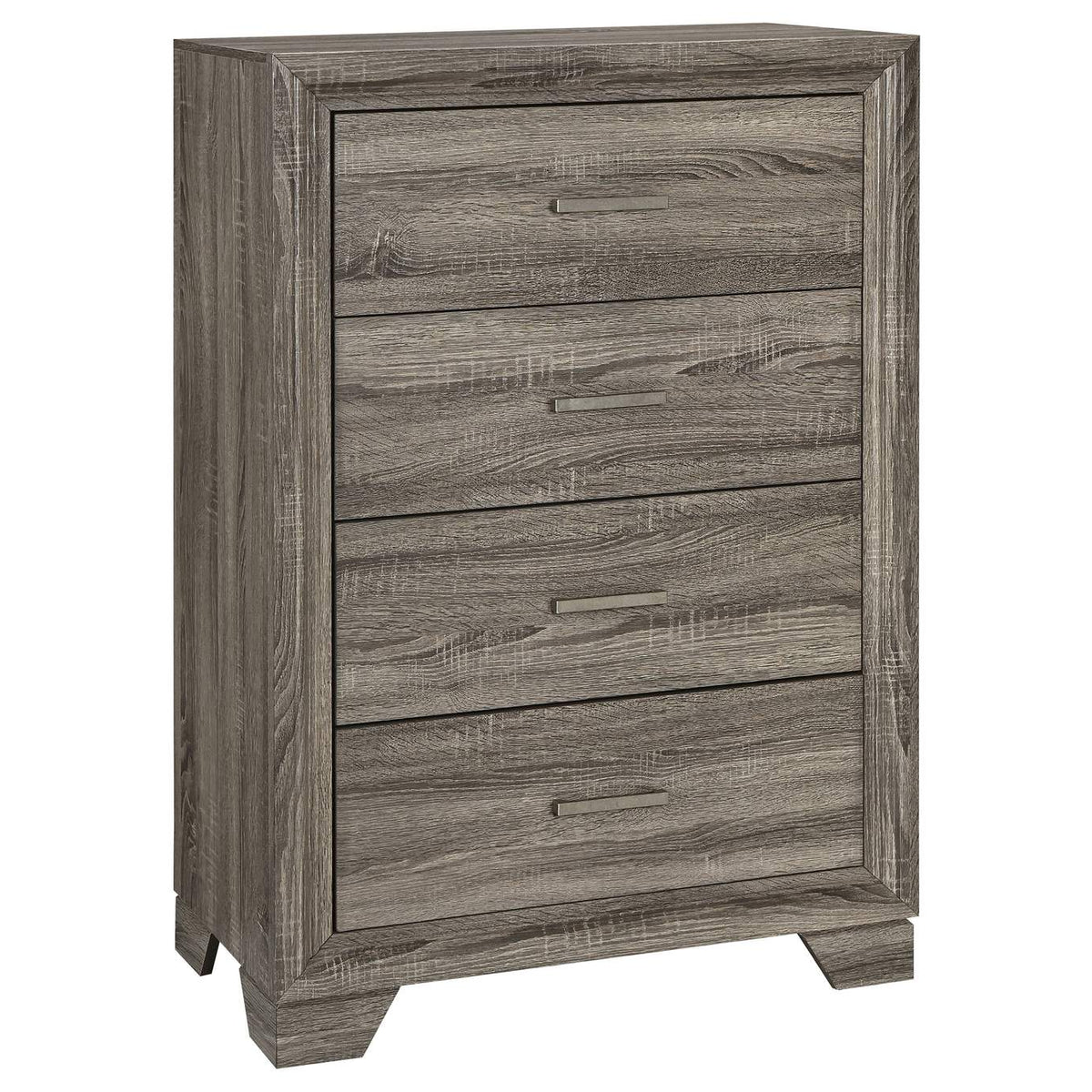 223341KE-S5 Wright 5-piece Eastern King Bedroom Set Brown Oak