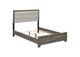 223341KE Wright 52-inch Upholstered Eastern King Bed Brown Oak