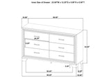 223341KW-S4 Wright 4-piece California King Bedroom Set Brown Oak