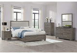 223341KW-S5 Wright 5-piece California King Bedroom Set Brown Oak