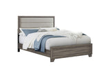 223341KW Wright 52-inch Upholstered California King Bed Brown Oak