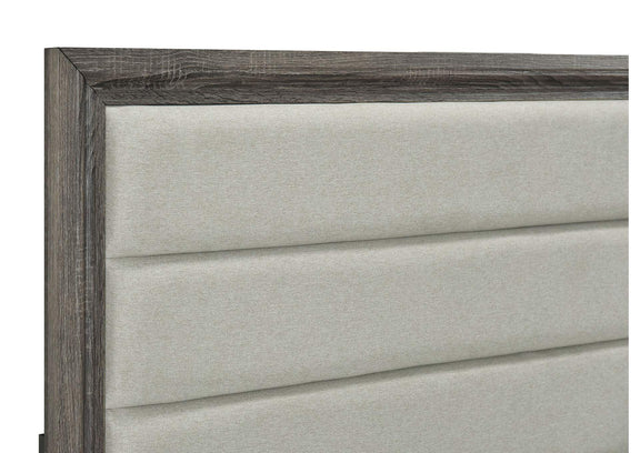 223341KW Wright 52-inch Upholstered California King Bed Brown Oak