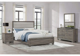 223341Q-S4 Wright 4-piece Queen Bedroom Set Brown Oak
