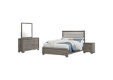 223341Q-S4 Wright 4-piece Queen Bedroom Set Brown Oak