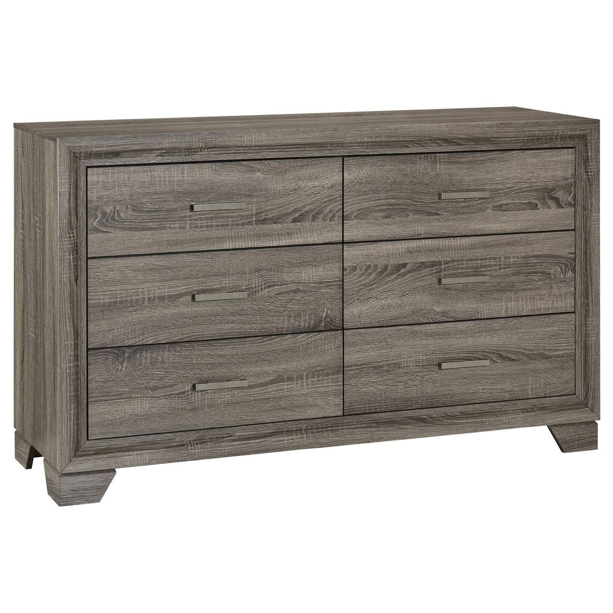 223341Q-S4 Wright 4-piece Queen Bedroom Set Brown Oak