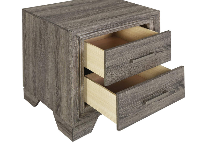 223341Q-S4 Wright 4-piece Queen Bedroom Set Brown Oak