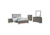 223341Q-S5 Wright 5-piece Queen Bedroom Set Brown Oak