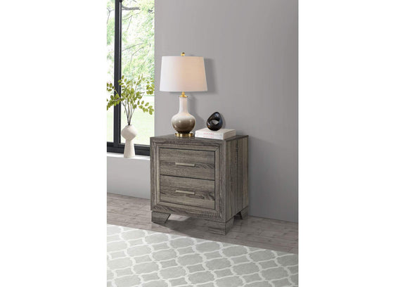 223342 Wright 2-drawer Nightstand Bedside Table Brown Oak