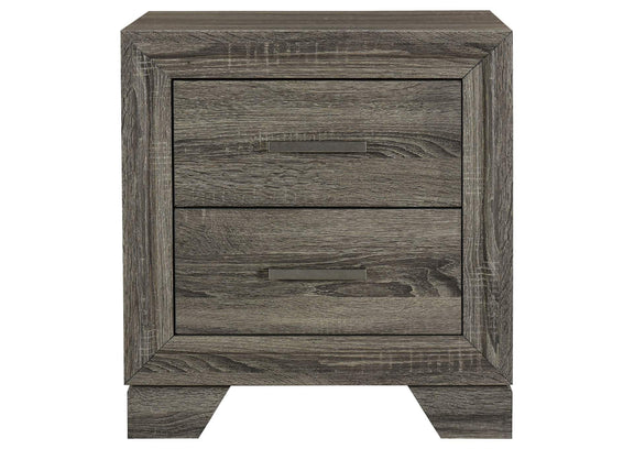 223342 Wright 2-drawer Nightstand Bedside Table Brown Oak