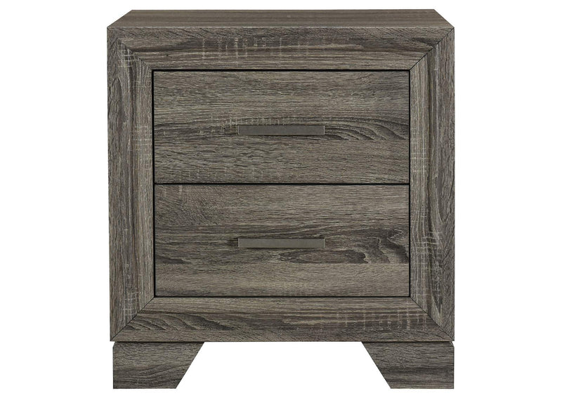 223342 Wright 2-drawer Nightstand Bedside Table Brown Oak