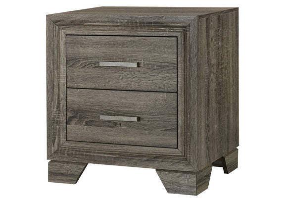 223342 Wright 2-drawer Nightstand Bedside Table Brown Oak