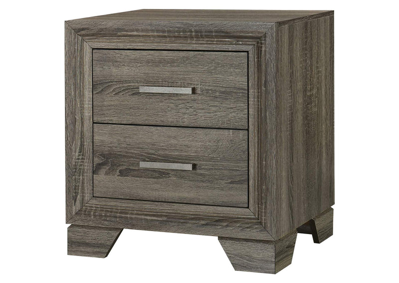 223342 Wright 2-drawer Nightstand Bedside Table Brown Oak