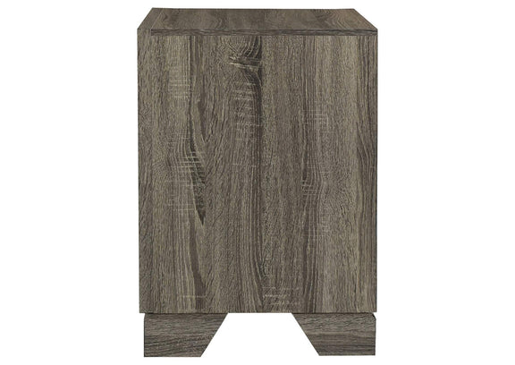 223342 Wright 2-drawer Nightstand Bedside Table Brown Oak