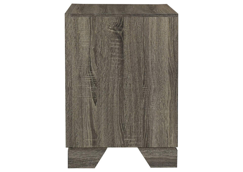 223342 Wright 2-drawer Nightstand Bedside Table Brown Oak