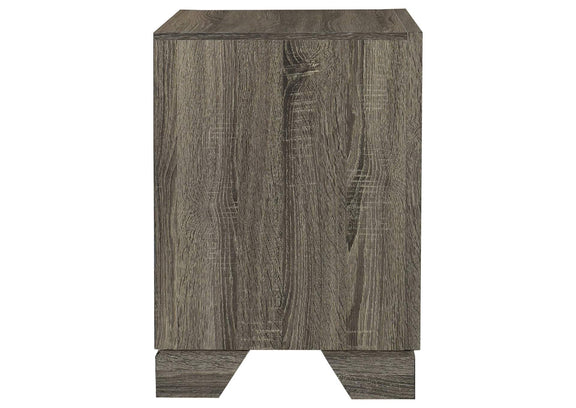 223342 Wright 2-drawer Nightstand Bedside Table Brown Oak