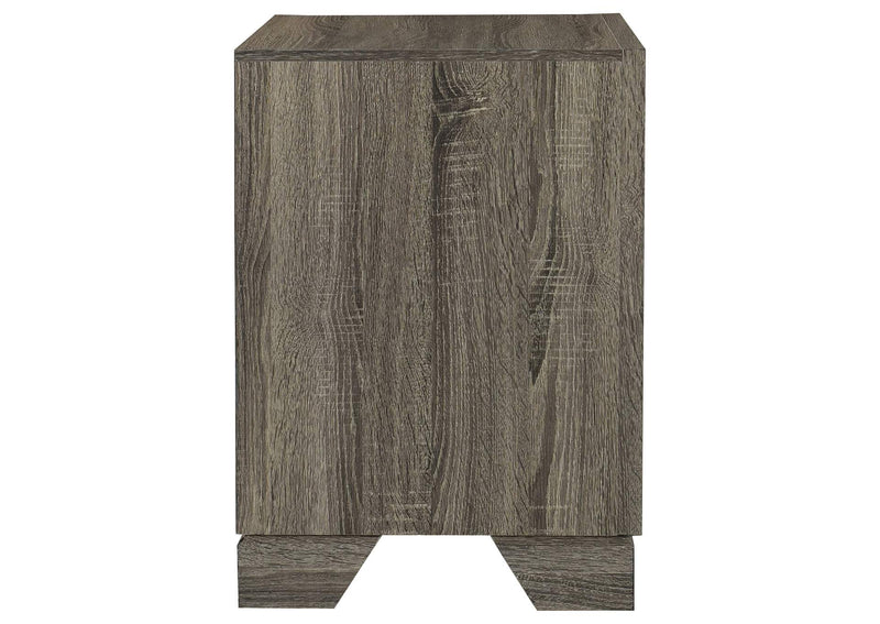 223342 Wright 2-drawer Nightstand Bedside Table Brown Oak