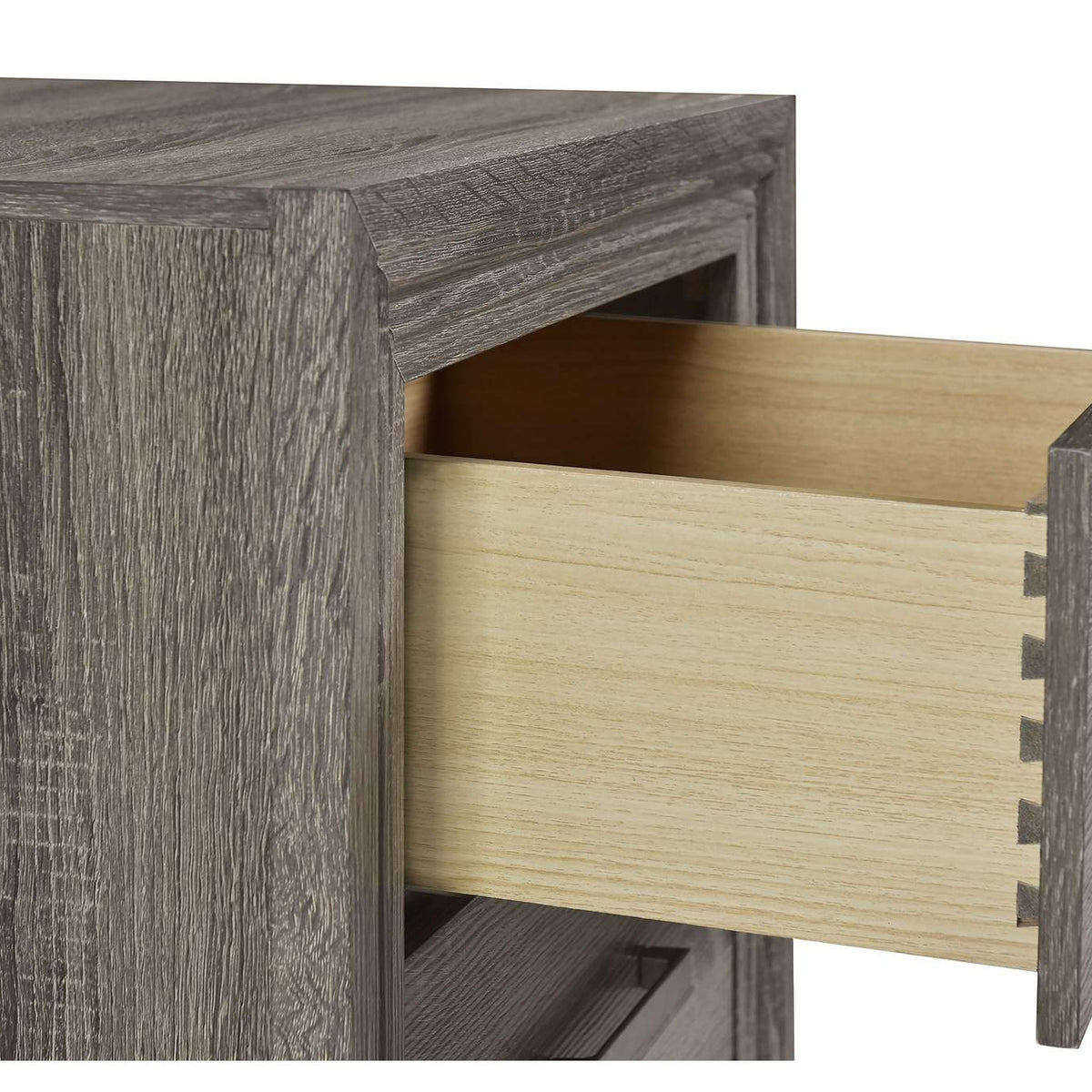 223342 Wright 2-drawer Nightstand Bedside Table Brown Oak
