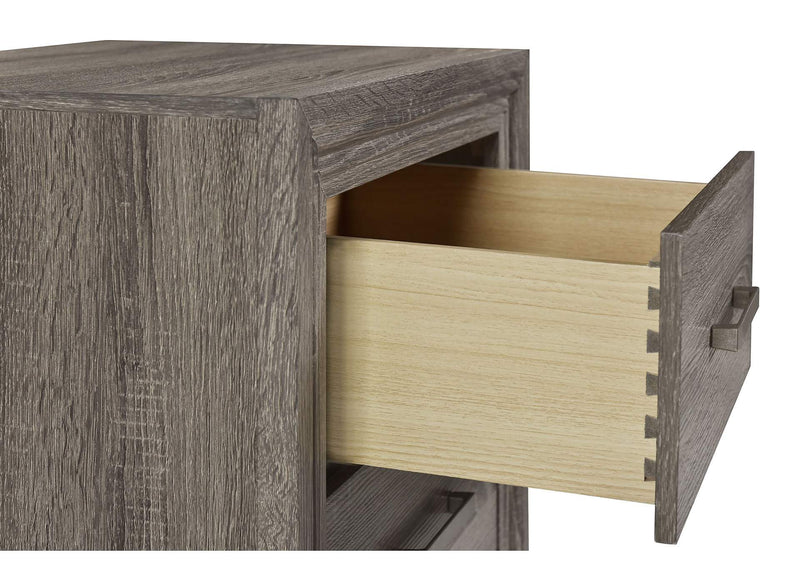 223342 Wright 2-drawer Nightstand Bedside Table Brown Oak
