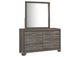 223343M Wright 6-drawer Dresser and Mirror Brown Oak