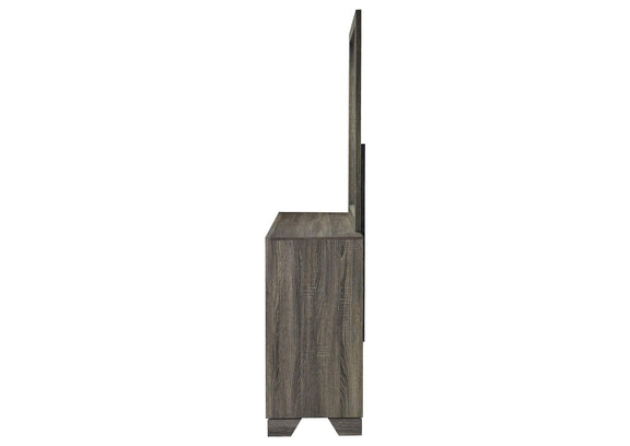 223343M Wright 6-drawer Dresser and Mirror Brown Oak