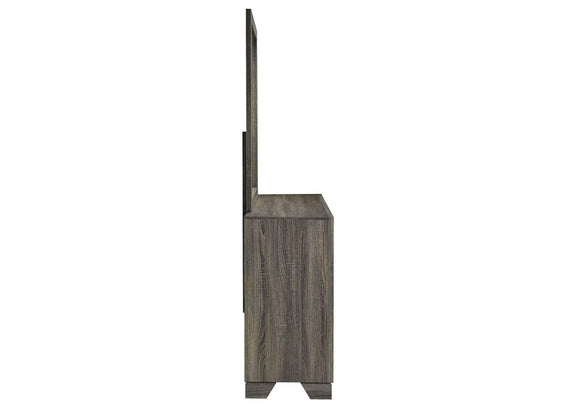 223343M Wright 6-drawer Dresser and Mirror Brown Oak