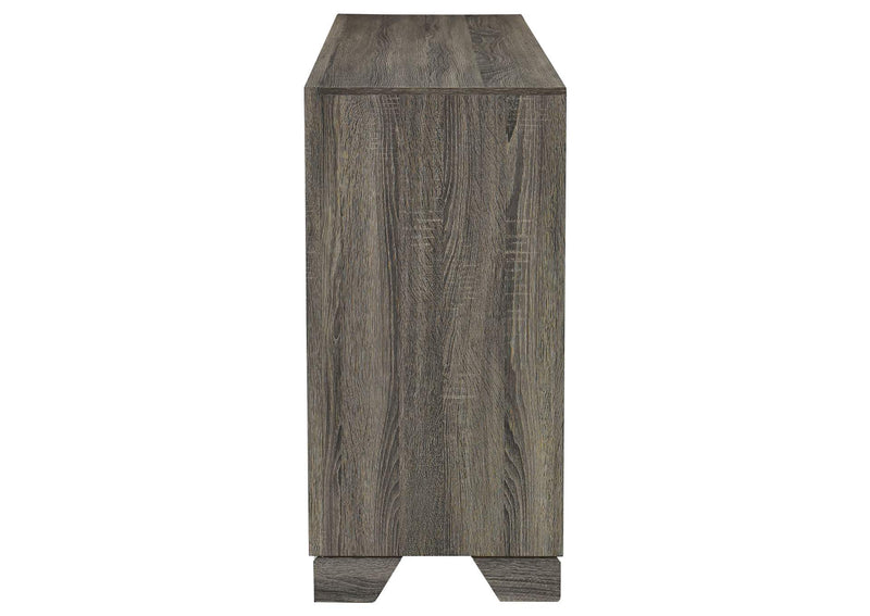 223343 Wright 6-drawer Dresser Cabinet Brown Oak