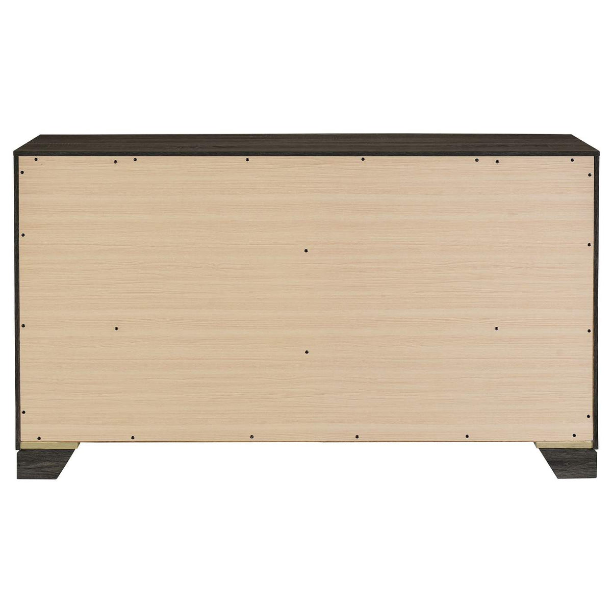 223343 Wright 6-drawer Dresser Cabinet Brown Oak