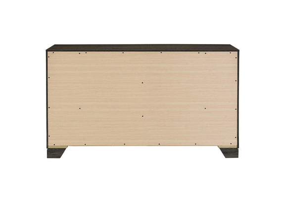 223343 Wright 6-drawer Dresser Cabinet Brown Oak