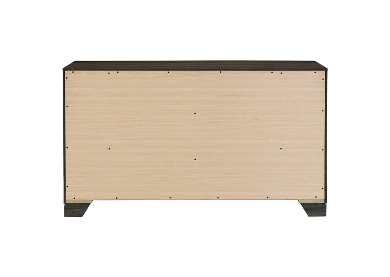 223343 Wright 6-drawer Dresser Cabinet Brown Oak
