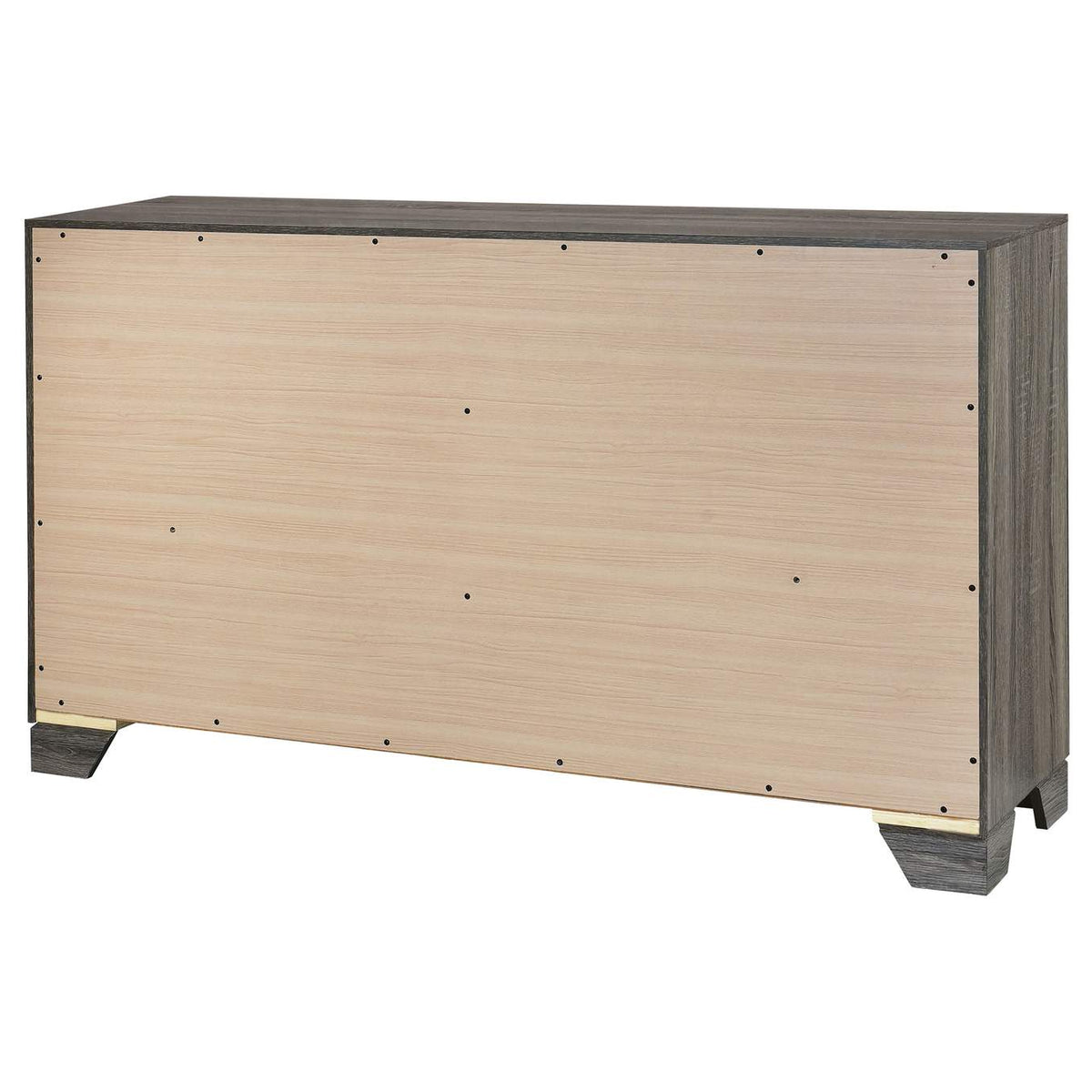 223343 Wright 6-drawer Dresser Cabinet Brown Oak