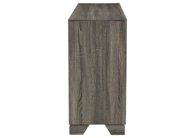 223343 Wright 6-drawer Dresser Cabinet Brown Oak