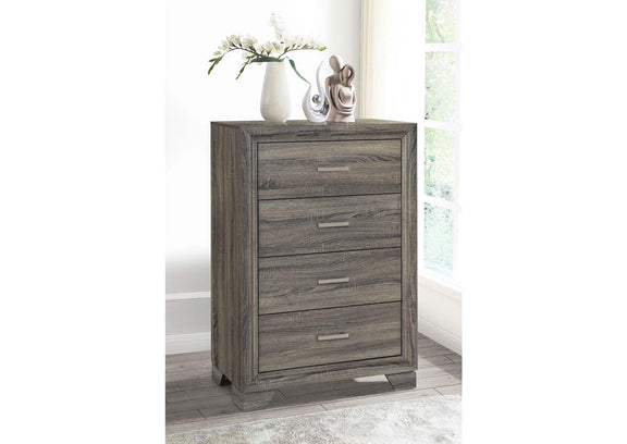 223345 Wright 4-drawer Chest of Drawers Brown Oak