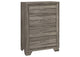 223345 Wright 4-drawer Chest of Drawers Brown Oak