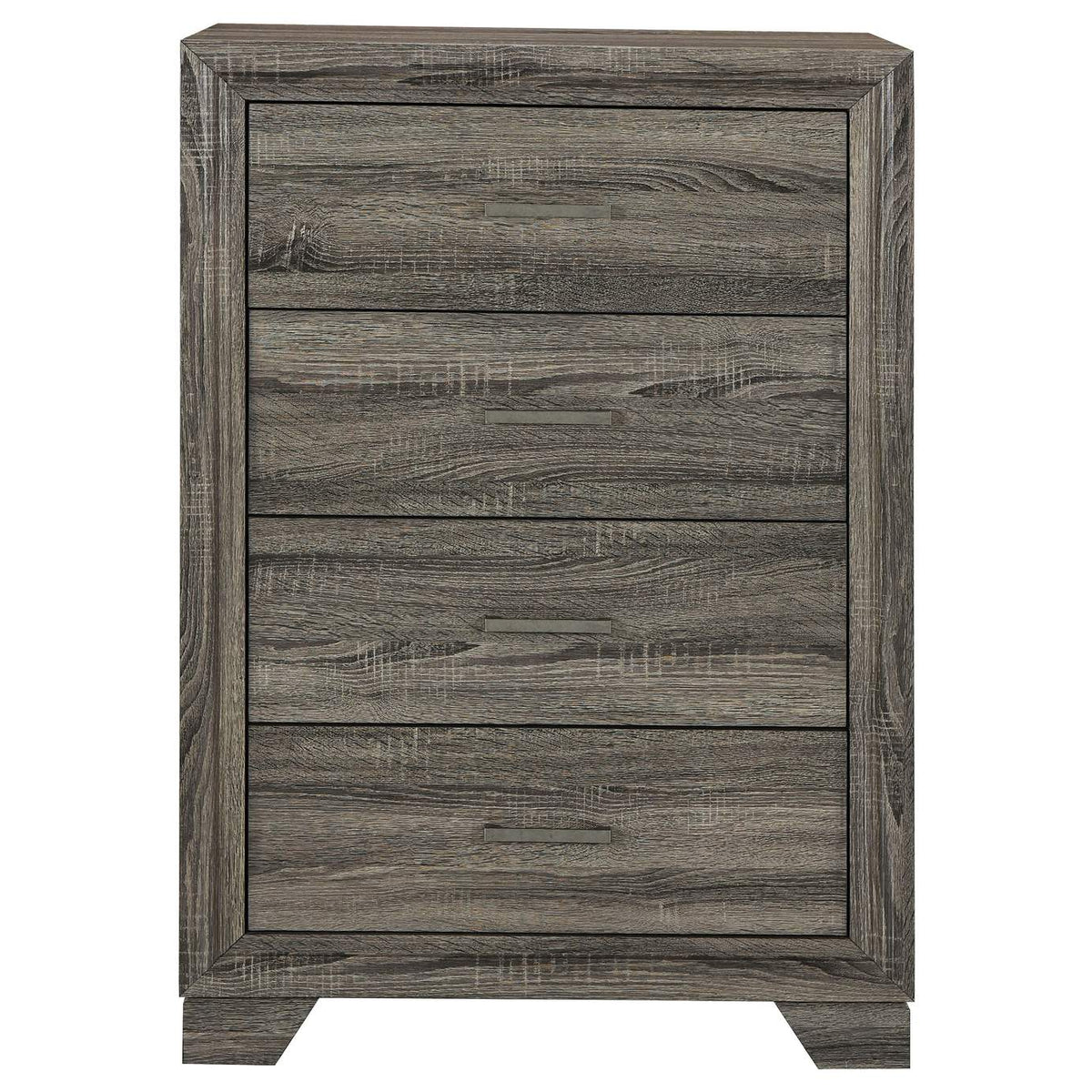 223345 Wright 4-drawer Chest of Drawers Brown Oak
