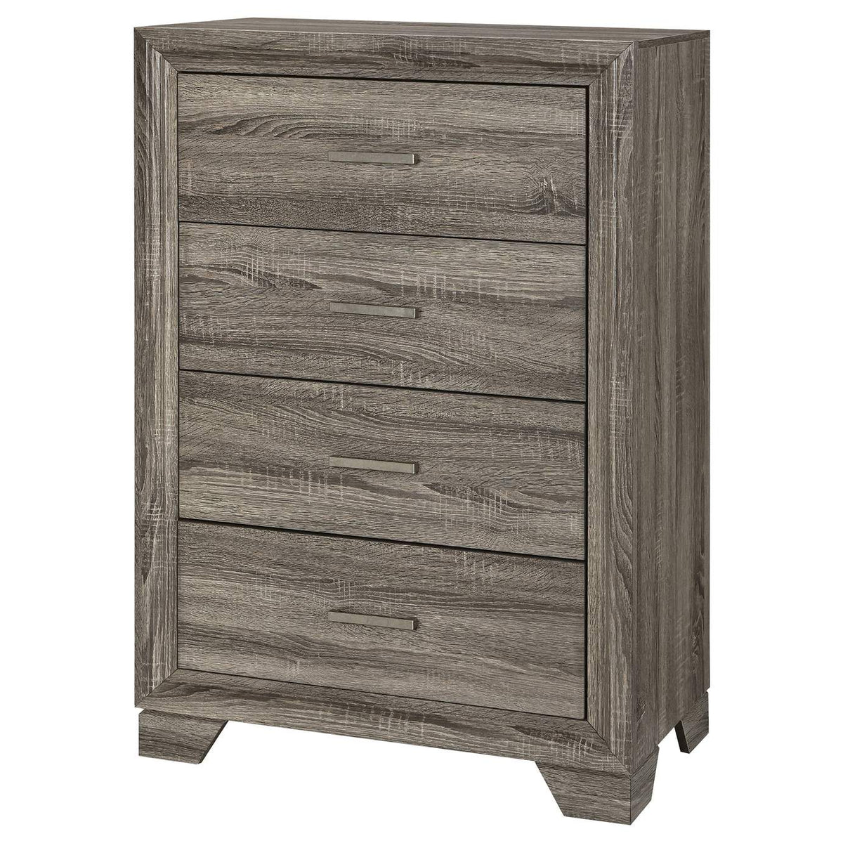 223345 Wright 4-drawer Chest of Drawers Brown Oak