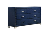 223371KW-S4 Melody 4-piece California King Bedroom Set Pacific Blue