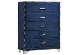 223371Q-S4 Melody 4-piece Queen Bedroom Set Pacific Blue