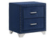 223372 Melody Upholstered 2-drawer Nightstand Pacific Blue