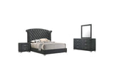 Melody 4-piece Eastern King Bedroom Set Grey