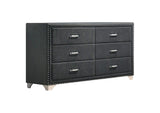 223381KE-S4 Melody 4-piece Eastern King Bedroom Set Grey
